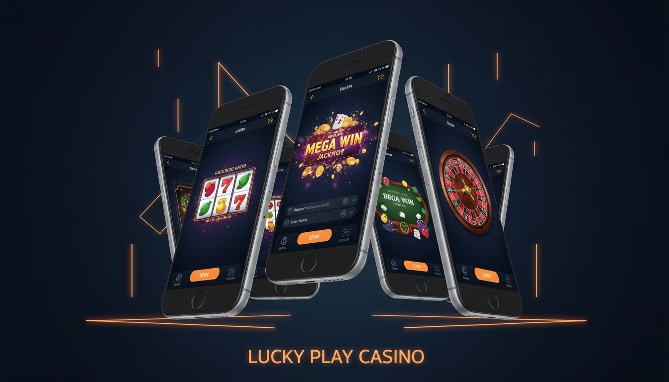 Nine Casino app interface em smartphone iOS e Android